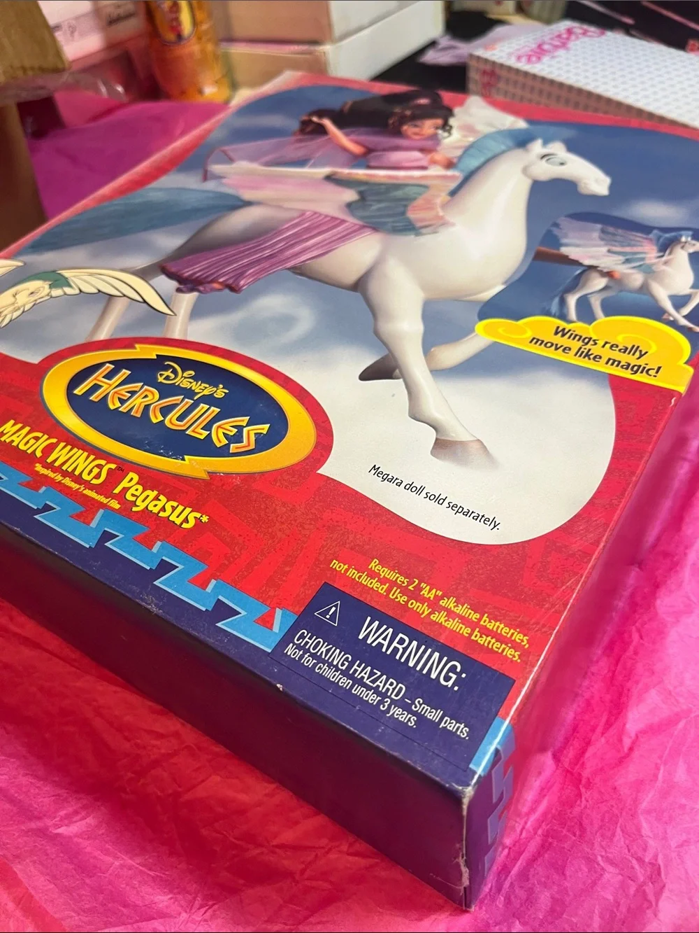 1997 Mattel Disney's Hercules Magic Wings Pegasus (Model 17254) NRFB
